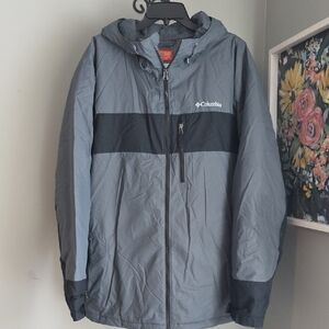 Columbia Men's Gray and Black Ski Coat XXL